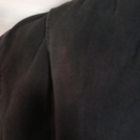 Womens TNA Military Jacket Size Small Cotton Army Cargo Coat Black Retro - Picture 15 of 16